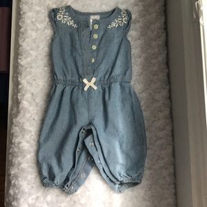 Newborn jean romper